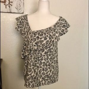 DOLAN (Anthropology) blouse - amazing asymmetrical look!